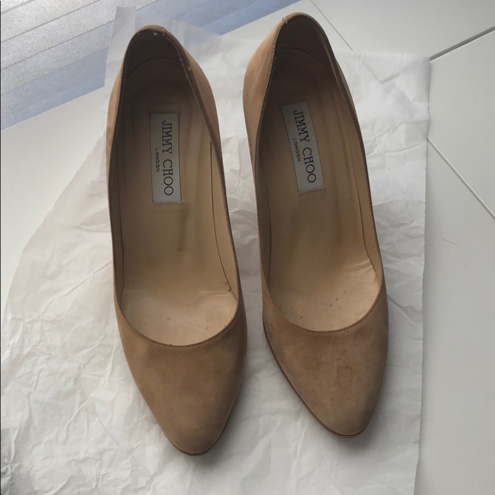 Jimmy Choo suede leather wedges